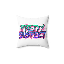Load image into Gallery viewer, Pretty Suspect Spun Polyester Square Pillow